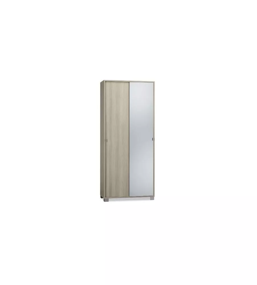 ARMADIO OLMO 2 ANTE SCORREVOLI 1 A SPECCHIO, 78X181X35 CM